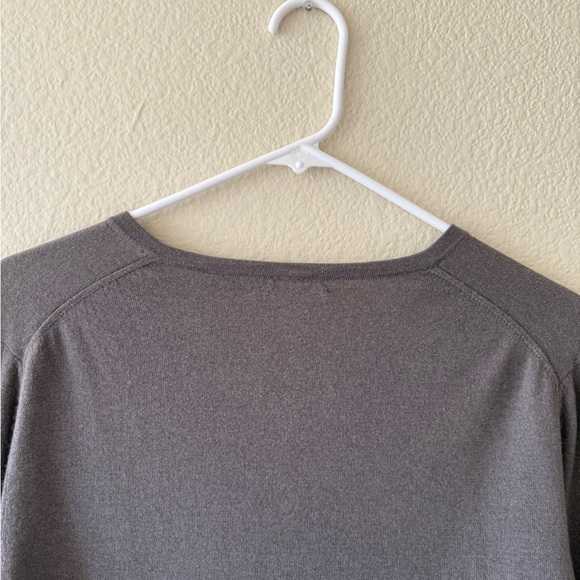 Avenue Women’s Charcoal V-Neck Sweater - Picture 7 of 9